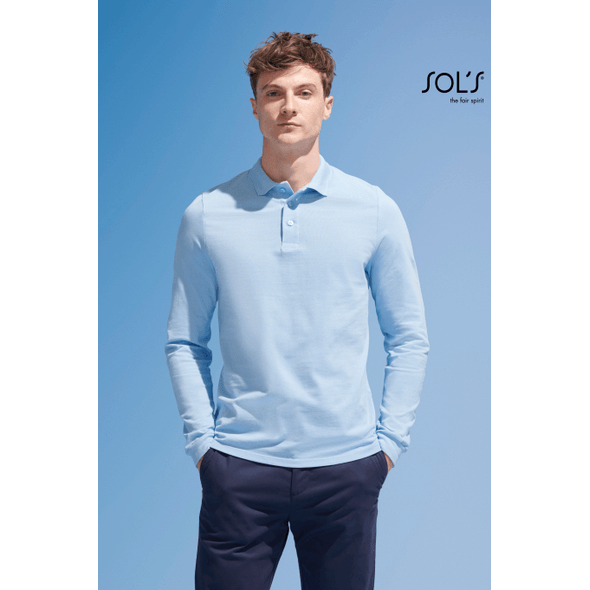 Royal blue shop polo long sleeve